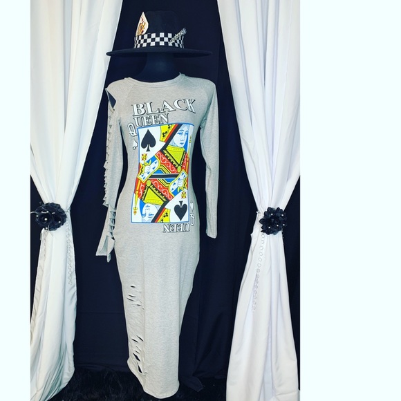Modern Queen Dress Black